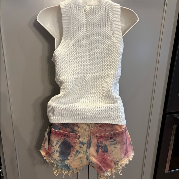 NWT Anthropologie White Knit Sleeveless Top sz xs - Picture 3 of 5